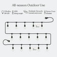 thumbnail image 2 of Brightech Ambience Pro - Waterproof LED Outdoor String Lights - Hanging, Dimmable 2W Vintage Edison Bulbs - 48 Ft Commercial Grade Patio Lights Create Cafe Ambience in Your Backyard, 2 of 8