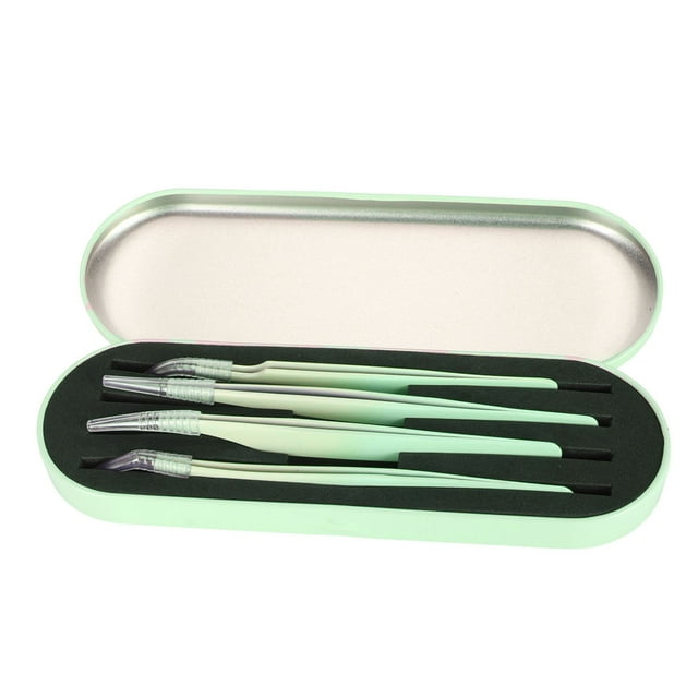 Ensemble de Pinces à Cils, Pinces à Extensions de Cils Multifonctionnelles en Acier Inoxydable 4 Pcs pour Dortoir pour Voyage Rose, Vert, Violet