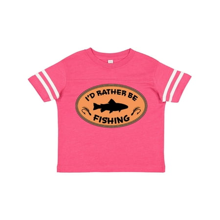 

Inktastic I d Rather Be Fishing Gift Toddler Boy or Toddler Girl T-Shirt