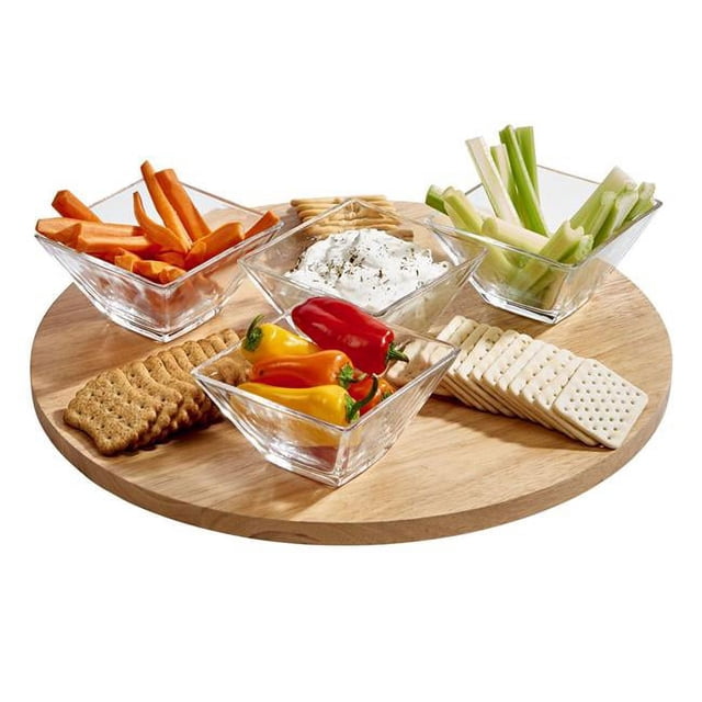 Creative Gifts 015843 Lazy Susan 15 in. dia. Rubberwood