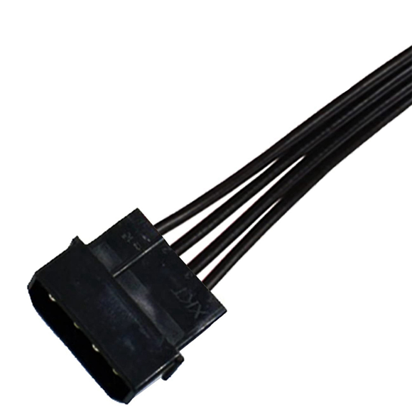 Molex IDE 4 Pin Male to 15 Pin Female SATA Power Converter Adapter Cable Hard Drive HDD SSD Power Extension Cable,6 Pack