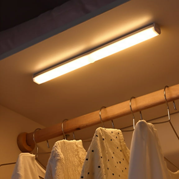 Table Lamp Magnetic LED Cabinet Light,Human Body Sensing Closet Lamp,USB Rechargeable Wardrobe Light,Automatic On Off Night Lamp,For Kitchen Bedroom Porch,Portable Installation Holiday Gifts