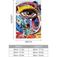 thumbnail image 2 of Poster Prints Wall Paper Art Decor Abstract Oil Painting Eyes 24x36 inch Photo Picture Poster for Home Bedroom Living Room Kitchen, 2 of 7