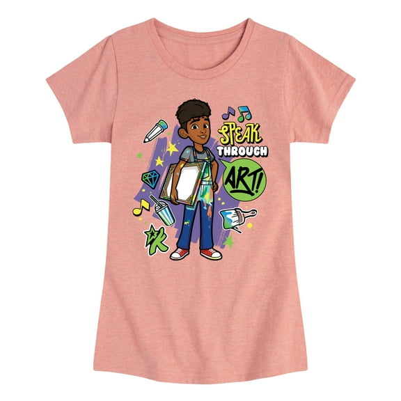 Karma's World - Speak Through Art - Winston - Toddler & Youth Girls Short Sleeve Graphic T-Shirt