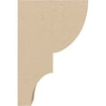 thumbnail image 3 of 2"W x 4"D x 6"H Classic Ridgewood Rough Cedar Woodgrain TimberThane Corbel, Primed Tan, 3 of 6