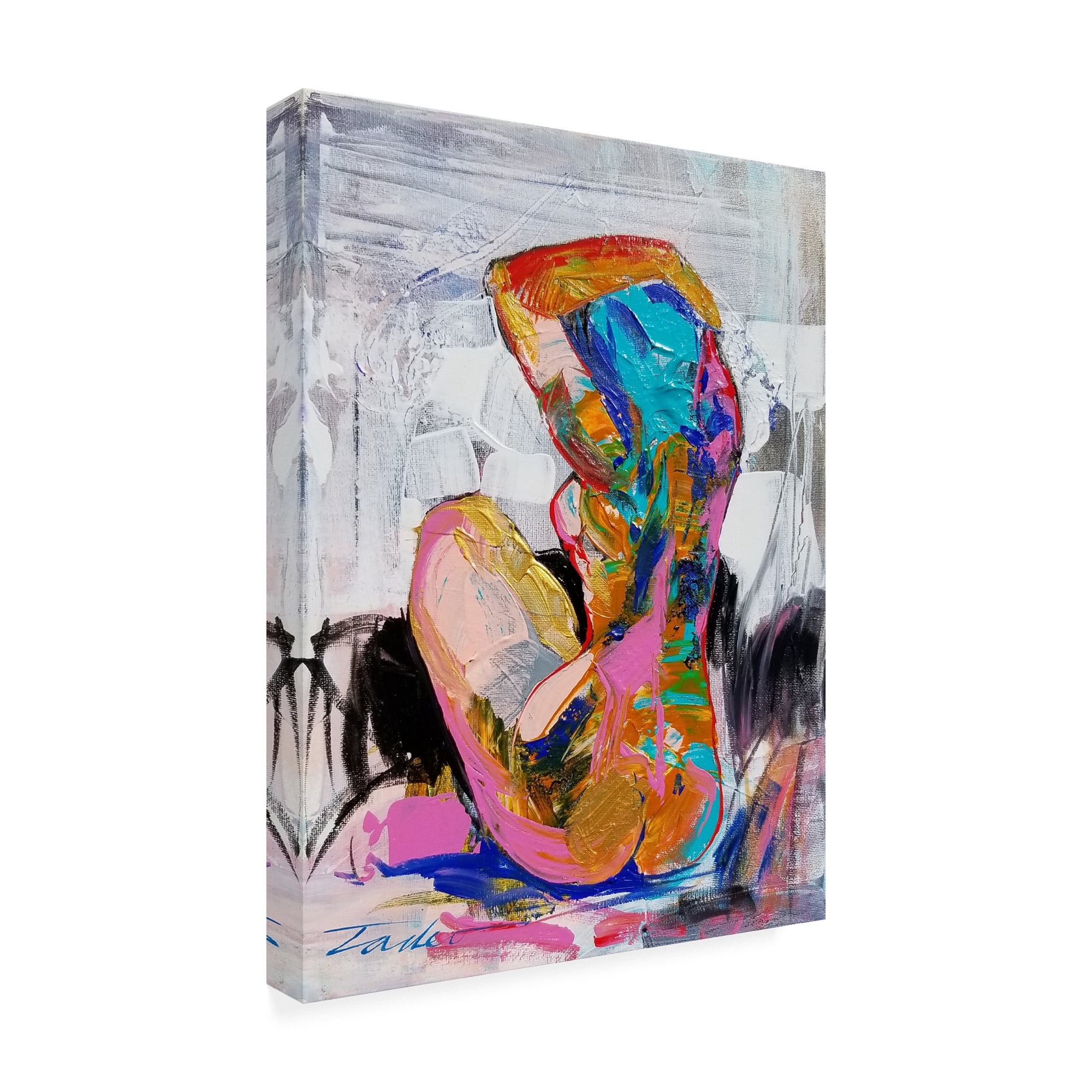 Trademark Fine Art 'At The Beach Abstract' Canvas Art by Tadeo Zavaleta
