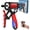 Red, variant on Ergonomic Adjustable H-Grip Hand Trainer Forearm Strengthener with Counter for Stress Relief Hand Gripper Strengthener Can Quickly Strengthen the Wrist Forearm and Fingers