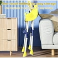 thumbnail image 5 of LHUAI, Foldable Baby High Chair, 4 in 1 Convertible High Chairs, With 5-Point Safety Harness, Adjustable Dining Tray & Backrest & Height, Easy To Clean Surface, For Babies And Toddlers, Yellow, 5 of 7