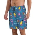 thumbnail image 2 of Pofeuu Sailboat With Sailing Prin Men's Swim Trunks Quick Dry Bathing Suit Swimming Board Shorts Mesh Lining Beach Swimwear-Large, 2 of 6