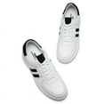 thumbnail image 4 of CMR CHAMARIPA Men's Elevator Sneakers Height Increasing Shoes White Leather Sneakers For Men 6CM / 2.36 Inches Taller, 4 of 6