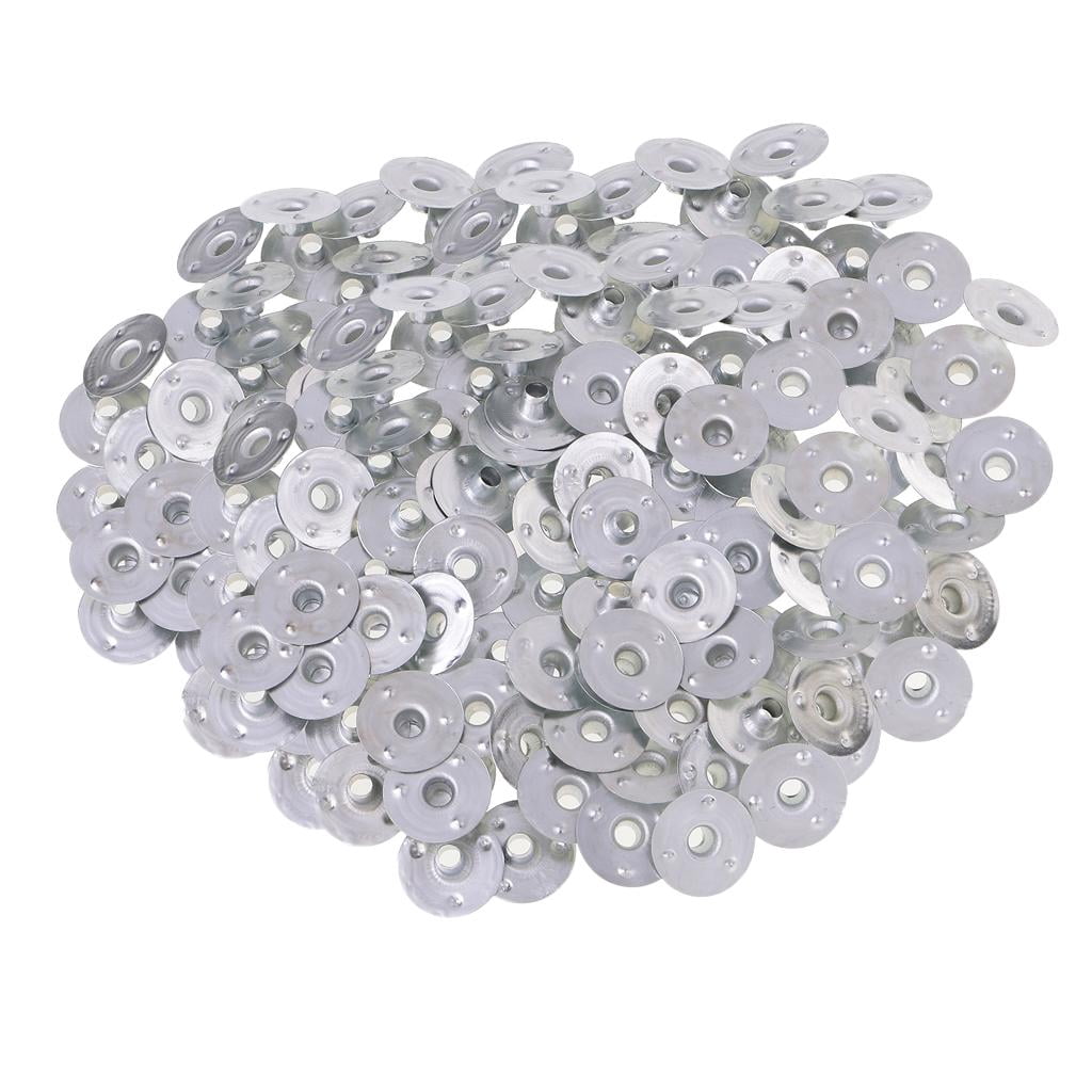 GUOOL 5- 500 Pieces Metal Candle Wick Sustainers Tabs Base for Candle Making 6 Pcs