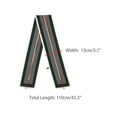 thumbnail image 3 of INSPIRE CHIC Women Striped Contrast Color Scarf, Satin Skinny Long Hair Ribbon Handbag Handle Wrap Neck Tie Scarves Neckerchief 43.3x5.1"(LxW) Black, 3 of 6