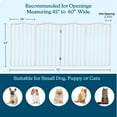 thumbnail image 5 of PETMAKER 4-Panel Indoor Foldable Pet Gate for Stairs or Doorways (White), 5 of 7