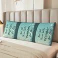 thumbnail image 6 of Bingfone Body Pillow Cover Long Pillow Case With Zipper Decorative Bedding Pillowcase 20"X54" Soft Cushion Pillow Case For Bedroom-Not All Those Who Wander Are Lost1, 6 of 8