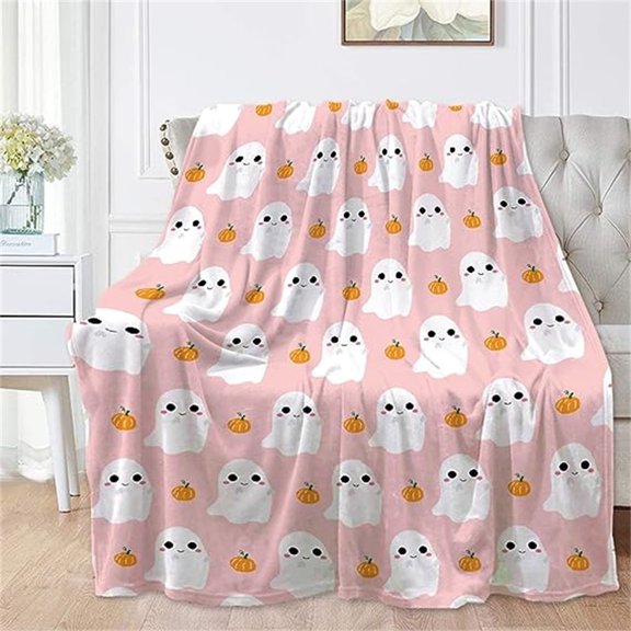 XGFHYJEH Halloween Pumpkin Blanket Decorations, Halloween Decoration Ornament, Halloween Scary Props Decor for Home Sofa Bed Party