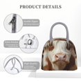 thumbnail image 4 of Easygdp Cow With Butterflies Bolsa de Almuerzo Insulada Grande, Forro de Aluminio, Diseño Espacioso, a Prueba de Fugas, Ideal para Trabajo, Picnics, Viajes y Actividades al Aire Libre, 4 of 6