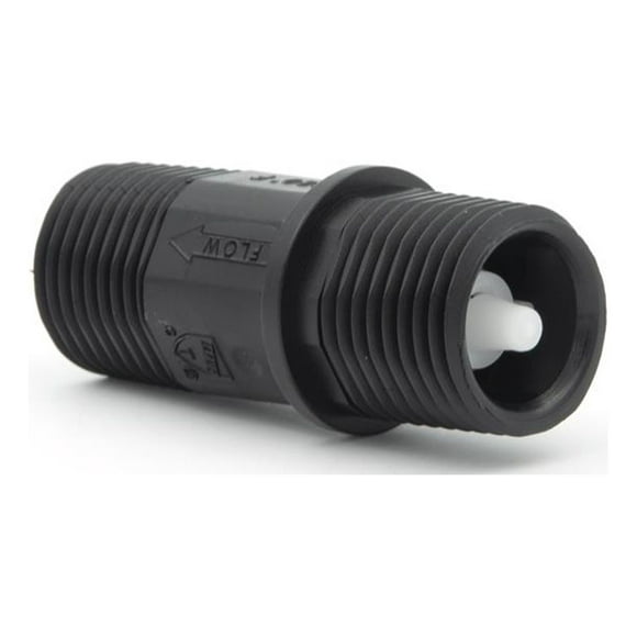 B&B Molders Fresh Water Check Valve 94212 In-Line; Accepts All PEX Connections; Black; 22 Inch Per Pound Maximum Torque Installation; IAPMO/NSF/CSA/TEI Certified