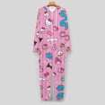 thumbnail image 4 of Hello Kitty Unisex Onesie Pajamas Zipper Jumpsuit Hooded One Piece Sleepwear for Family Mens Womens, 4 of 8