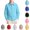 Sky Blue, variant on OIOLOYJM Girls Boys Long Sleeve Dress Shirts Casual Classic Collared Button Down School Uniform Quick Dry Lightweight Fashion Basic Shirts