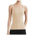 thumbnail image 1 of Uinagy Débardeur de Modelage pour Femmes Col Carré Sans Couture Compression Haut Amincissant Gilet Chaud, 1 of 4