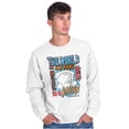thumbnail image 5 of Mr Owl Kanji The World May Never Know Sweatshirt for Men or Women Brisco Brands S, 5 of 6