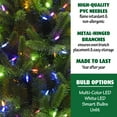 thumbnail image 6 of Fraser Hill Farm 6.5 Ft. Carmel Pine Slim Artificial Christmas Tree with Multi-Color LED String Lighting, 6 of 10