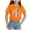 Orange, variant on Xudanell Toddler Short Sleeve Shirts Cute Color T Shirt Top for Toddler Girls Casual Basic Wear Pink 7-8 Years