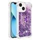 thumbnail image 2 of Funda para iPhone 15 con Brillo Líquido Flotante, Purpurina, Parachoques y Anillo Giratorio Soporte, 2 of 5