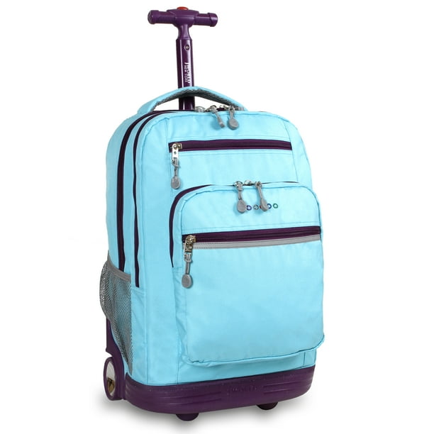 J World Unisex Sundance 20" Rolling Backpack With Laptop Sleeve For