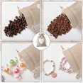 thumbnail image 4 of 24pccs Heart Pattern Bags In Jute Canvas Pockets 10*14cm, For Jewelry Boxes Wedding(white), 4 of 5