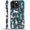 Happy Dog Atlas, variant on Case for iPhone 12/12 Pro, Shockproof TPU Bumper Drop Protection Hybrid 2-Layer Hard Cover for iPhone 12/12 Pro-Glazed Stone Lotus