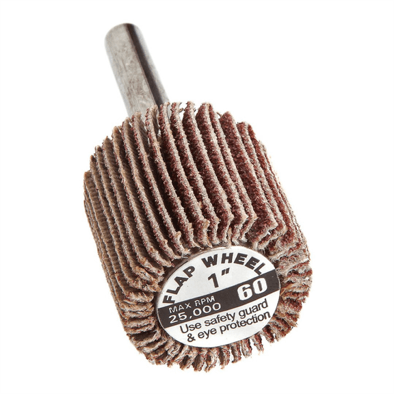 Forney Industries Forney 60190 Flap Wheel, Shank Mounted, 1 in x 1 in, Grit: 60