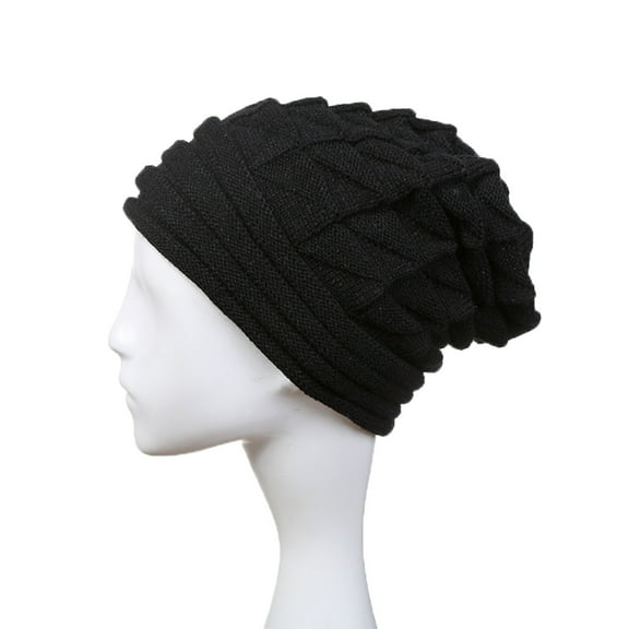 LEKODE Thin Beanie Brimless Hat Warm Hats for Women Brimless Hats Mens Hats Winter Hat Women Hats Black One Size