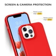 thumbnail image 4 of Funda de silicona roja GUAGUA para iPhone 13 Pro Max de 6.7 pulgadas, 4 of 9
