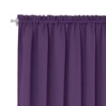 thumbnail image 3 of Deconovo Cortina opaca Deconovo para puerta - Aislamiento térmico, panel de doble barra para puerta francesa con ventana (137 x 101 cm, color uva morado, 1 unidad), 3 of 7