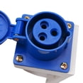 thumbnail image 6 of 16 Amp 3 Pin Industrial Plug 220-250V Weatherproof IP44 2P+E 3Phase 16A, 6 of 10