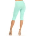 thumbnail image 3 of Women's High Waist Casual Solid Slim Running Yoga Bermuda Leggings Pants S-3XL (Pack of 2), 3 of 5