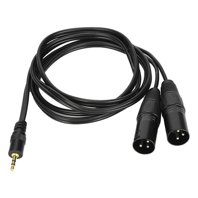 JORINDO Dual XLR macho a 3,5 mm 1/8 pulg. Cable macho Cable divisor Y desequilibrado de cobre sin oxígeno
