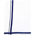 thumbnail image 3 of Stylesindia Men's Cotton Double Layer White Dhoti with Color Border - 3.60 Meters Length Veshti Mundu (Navy Blue Border), 3 of 3