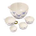 thumbnail image 2 of Thyme & Table 5-Piece Ceramic Mixing Bowl Set. Bows, 2 of 8