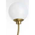 thumbnail image 4 of Living District Nyomi 21" 2-Light Metal/Glass Chandelier in Brass/White, 4 of 7