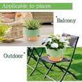 thumbnail image 6 of FIASON 6 Pack Plastic 5/5.5/6/6.5/7/8 Inch Green with Brown Self Watering Plant Pots,Include Watering Lip,Drainage Holes & Removable Saucer for Indoor Outdoor Garden House Plants, 6 of 13