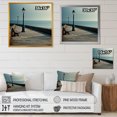 thumbnail image 4 of Designart "Seaside Bench With An Ocean View" Port Landscape Floater Framed Canvas Prints, 4 of 5