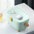 thumbnail image 2 of Oval Plastic Medicine Storage Box, Large Capacity Double Layers Emergency Kit Organizer with Non Slip Feet, Lock, 360 Degree Rotation, Rounded Corners, 2 of 8