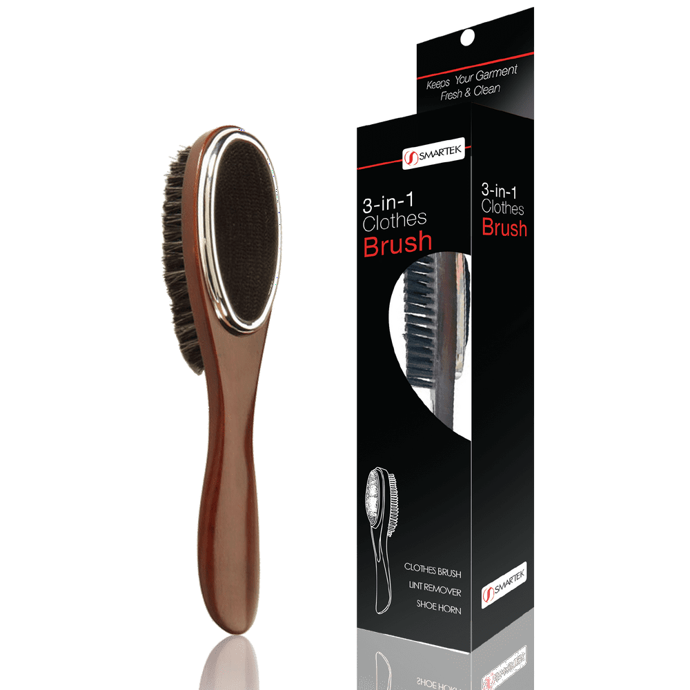 Smartek 3in1 Garment Care Clothes Brush, Lint Remover and Shoe Horn