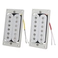 thumbnail image 1 of 2 Pieces Electric Guitar Neck and Bridge Pickup Double Coil Pickup Parts Musical, 1 of 8