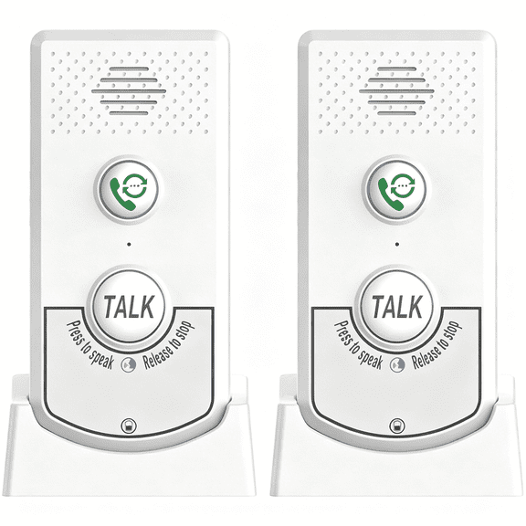 GJX 2 Pack Wireless Intercoms for Home,Voice Bidirectional Caller Home Ultra Long Distance Voice Interphone Elderly Caller Room to Room Communication Intercom Two Way Ringtone Call