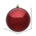 thumbnail image 2 of Vickerman 3" Burgundy Shiny Ball Ornament, 12 per Bag, 2 of 5