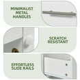 thumbnail image 5 of Uforic Modern 6-Drawer Double Dresser with LED Lights, Chest of Drawer for , White, 5 of 8