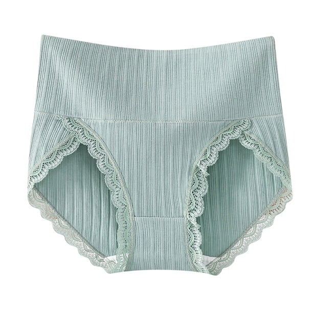 Ropa interior Mujer algodón Gibobby Calzoncillos elásticos cintura alta Azul XXL